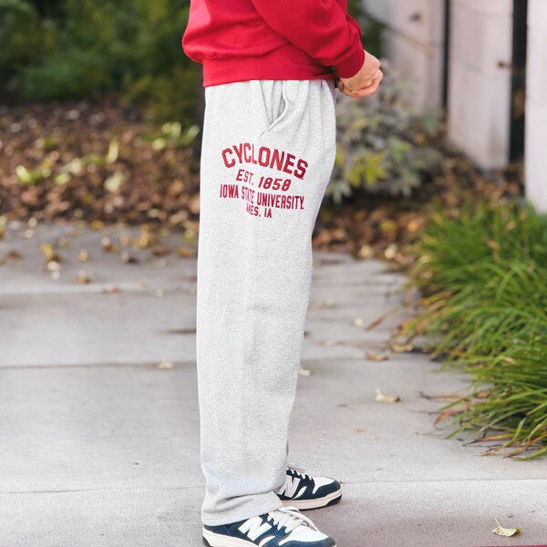 Champion I-State Gray Powerblend Sweatpants right leg